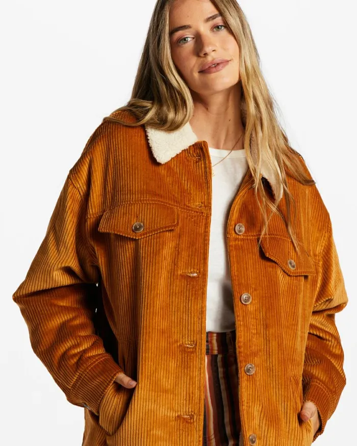 Cold Day Trucker Jacket Cider Women Billabong Jackets