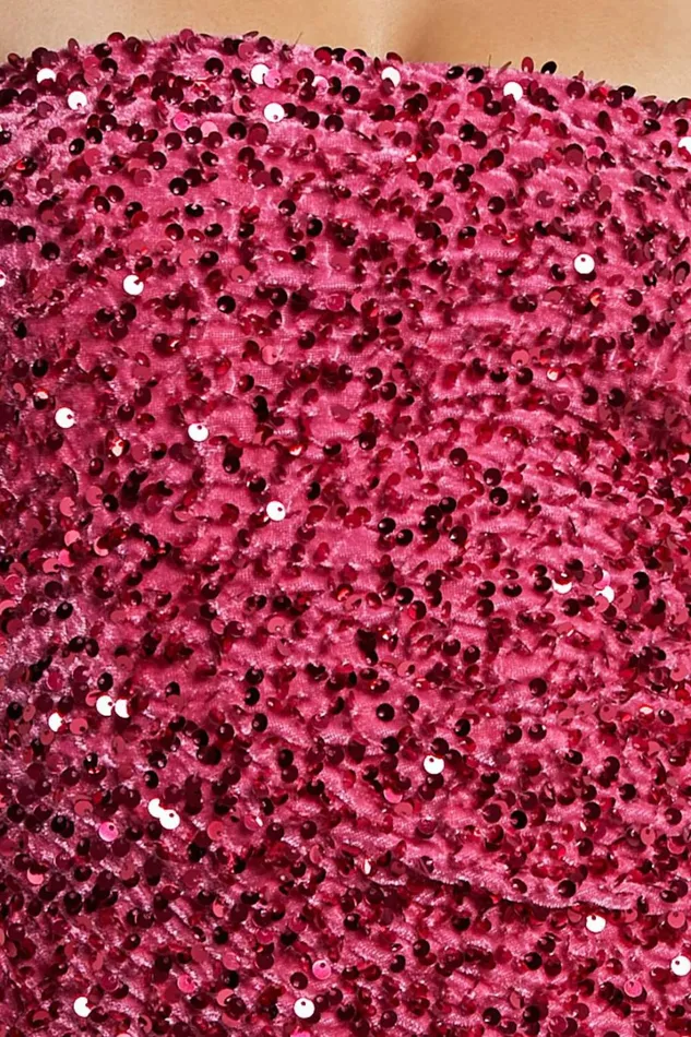 Connie Mini Dress 8211 Strapless Sequin Dress In Pink Women Showpo Dresses