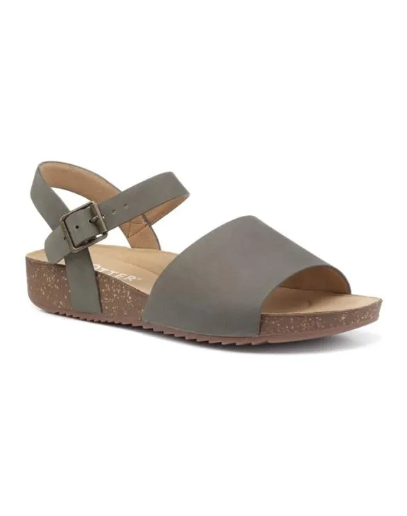 Conwy Sandals Khaki Women Hotter Flat Sandals