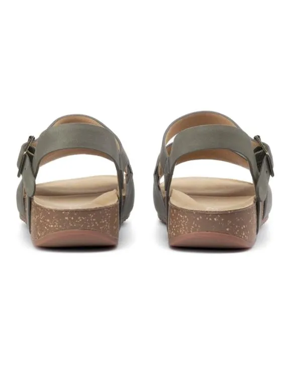 Conwy Sandals Khaki Women Hotter Flat Sandals