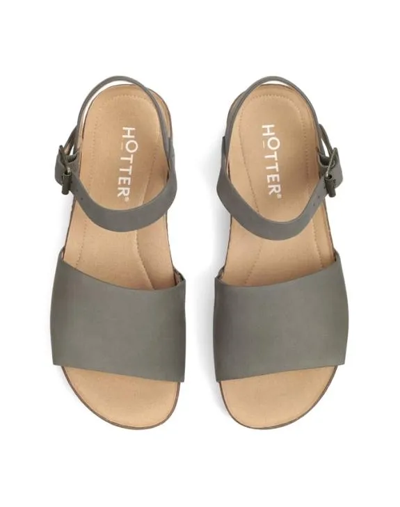Conwy Sandals Khaki Women Hotter Flat Sandals