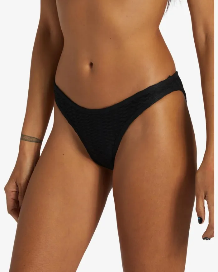 Coral Gardeners Wave Trip High Leg Bikini Bottoms Black Pebble Women Billabong Bikini Bottoms