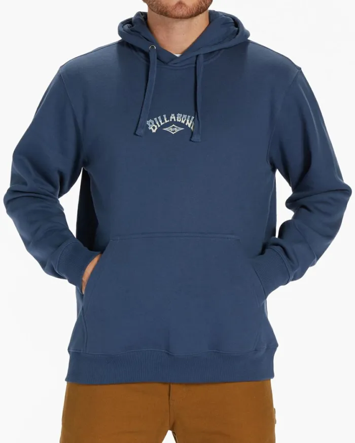 Core Arch Hoodie Dark Blue Men Billabong Hoodies and Fleece