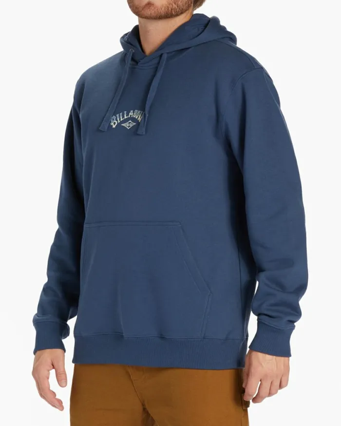 Core Arch Hoodie Dark Blue Men Billabong Hoodies and Fleece
