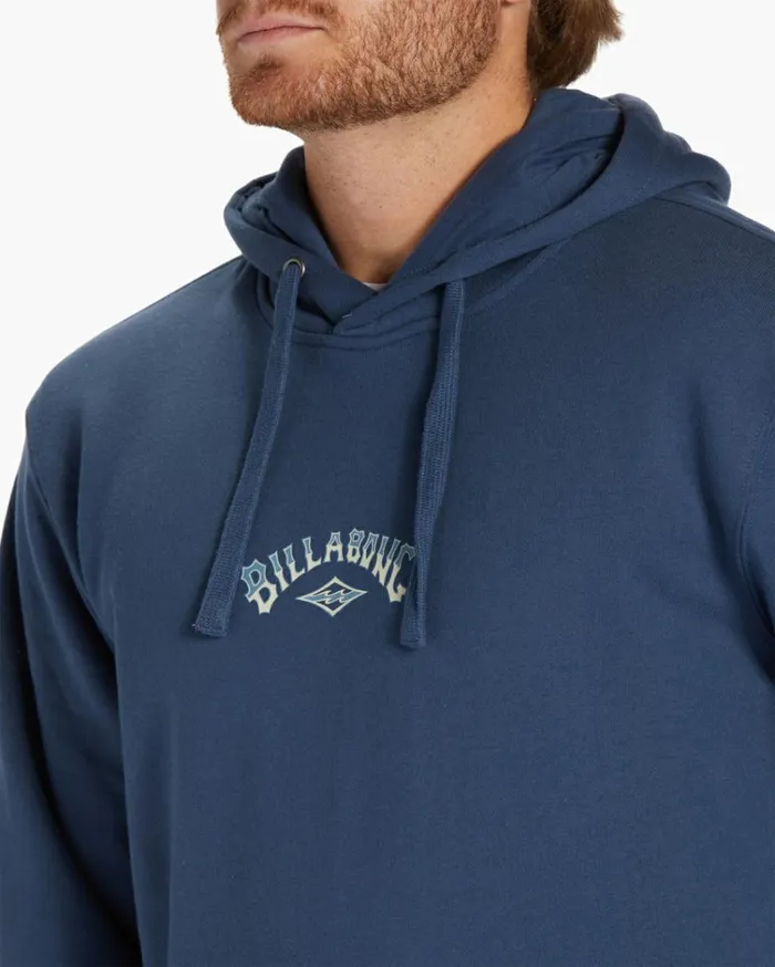Core Arch Hoodie Dark Blue Men Billabong Hoodies and Fleece