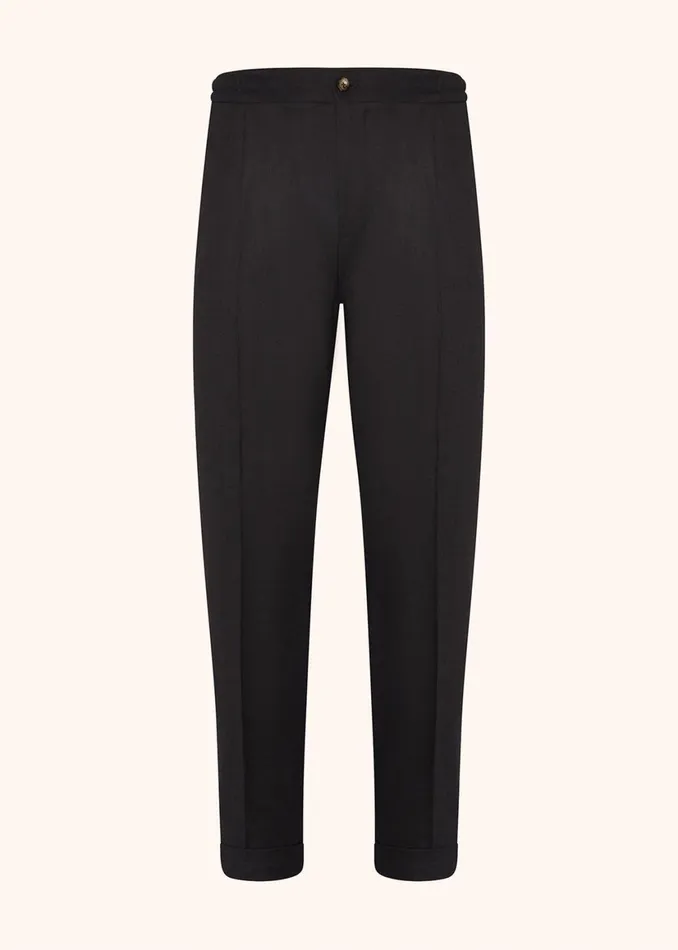 COTTON AND CASHMERE COMFORT TROUSERS Men Kiton Pants