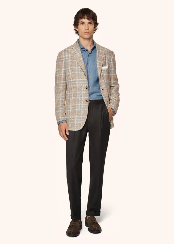 COTTON AND CASHMERE COMFORT TROUSERS Men Kiton Pants COTTON AND CASHMERE COMFORT TROUSERS Men Kiton Pants