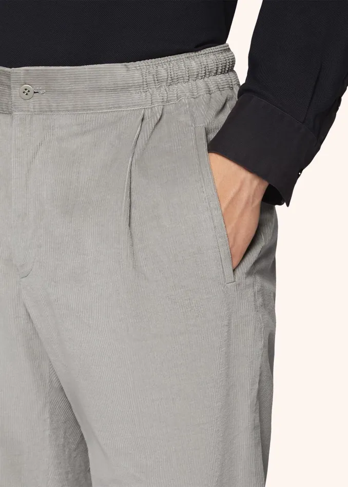 COTTON AND WOOL COMFORT TROUSERS Men Kiton Pants COTTON AND WOOL COMFORT TROUSERS Men Kiton Pants