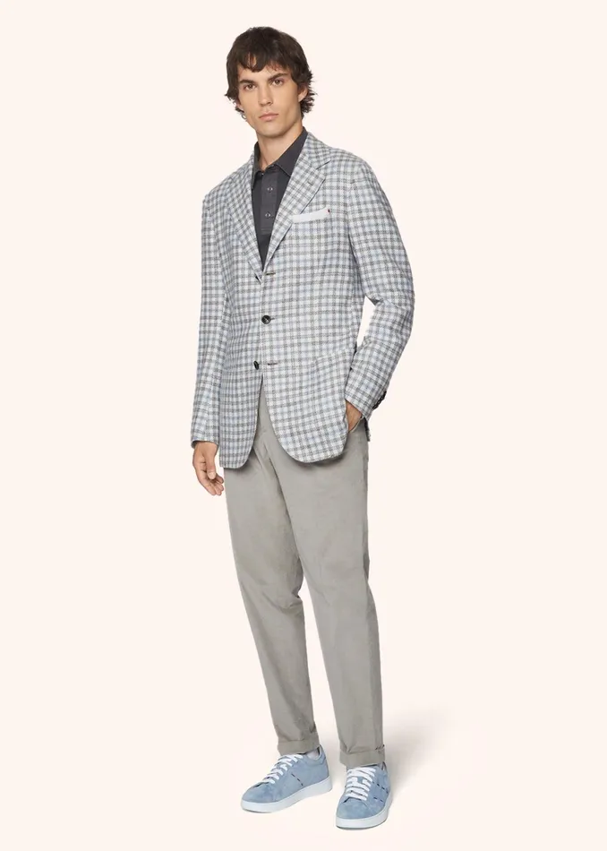COTTON AND WOOL COMFORT TROUSERS Men Kiton Pants COTTON AND WOOL COMFORT TROUSERS Men Kiton Pants