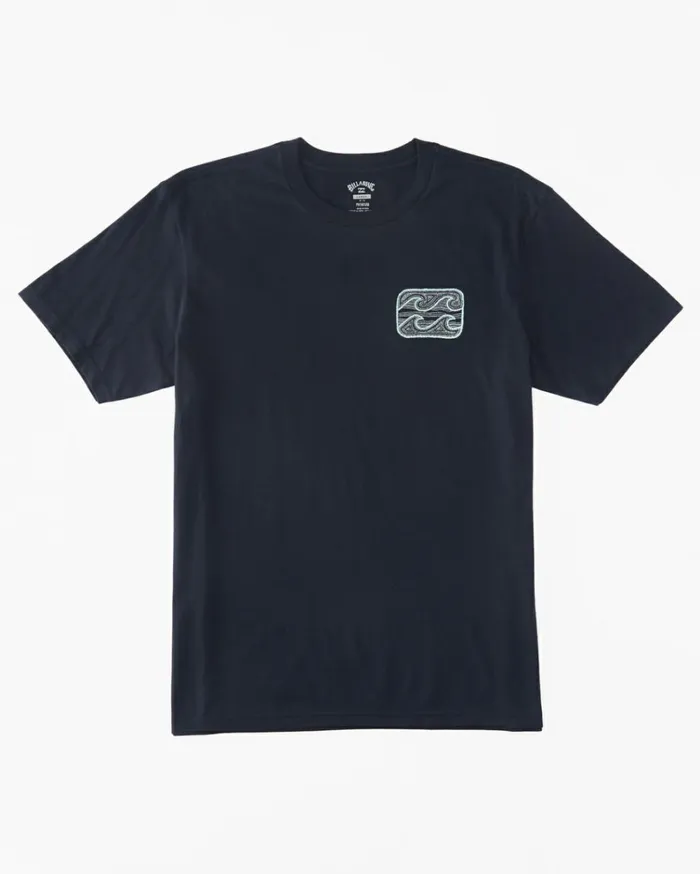Crayon Wave TShirt Navy Men Billabong TShirts