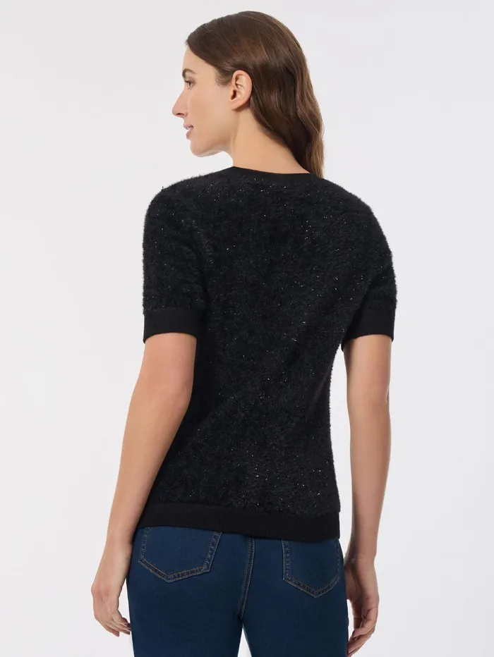 Crew Neck Eyelash Pullover Women Jones New York Tops and Blouses Crew Neck Eyelash Pullover Women Jones New York Tops and Blouses