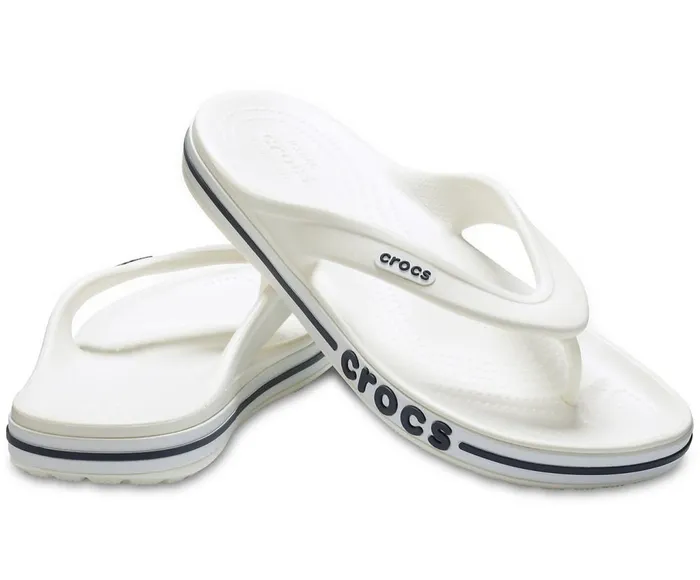 Crocs Bayaband Flip White Navy WomensMens Sandals