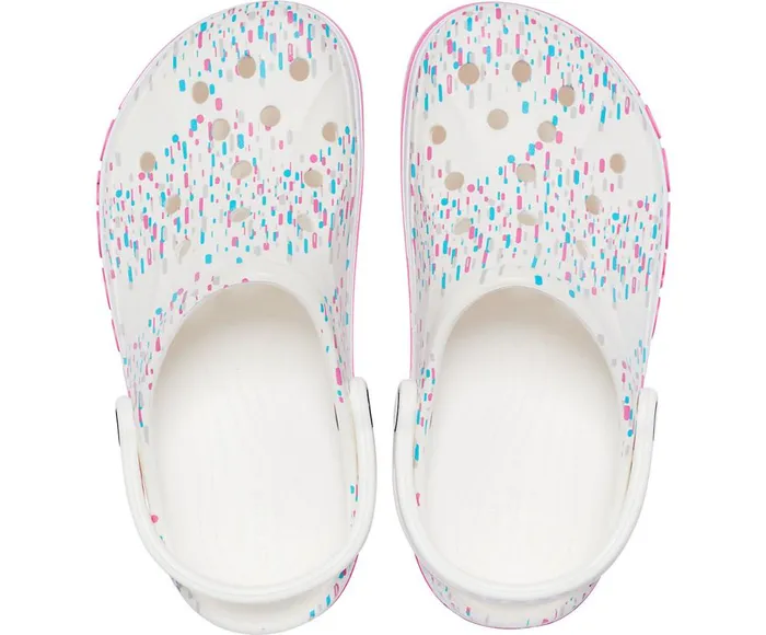 Crocs Bayaband Seasonal Printed Clog White Multi WomensMens Clogs