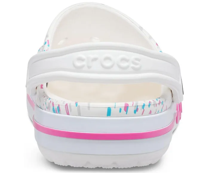 Crocs Bayaband Seasonal Printed Clog White Multi WomensMens Clogs