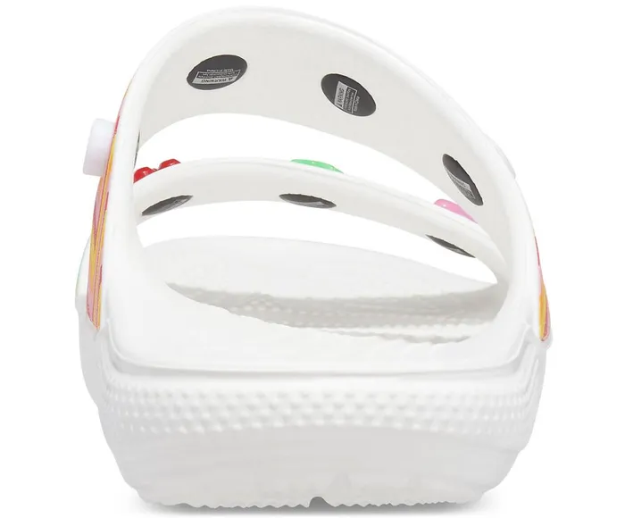 Crocs Classic Crocs Festival Vibes Sandal White Multi WomensMens Sandals