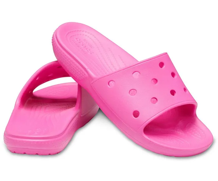 Crocs Classic Crocs Slide Electric Pink WomensMens Sandals