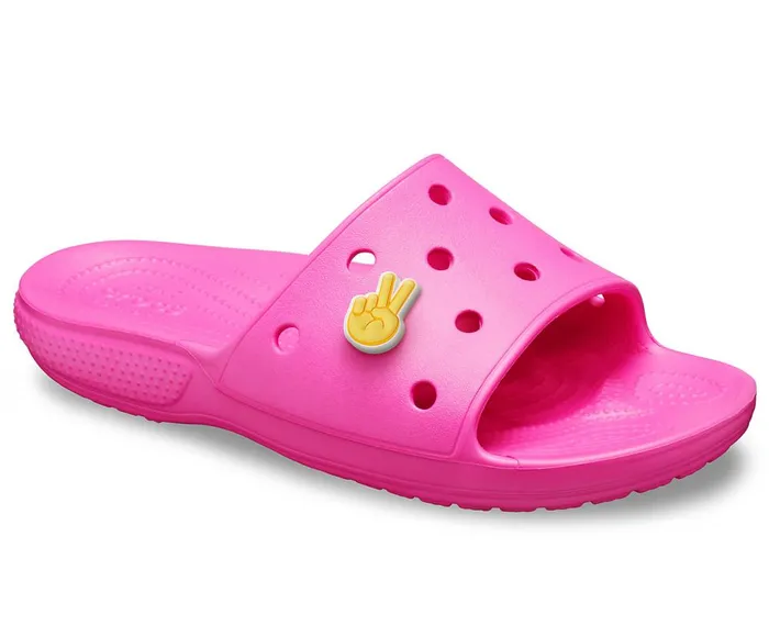 Crocs Classic Crocs Slide Electric Pink WomensMens Sandals