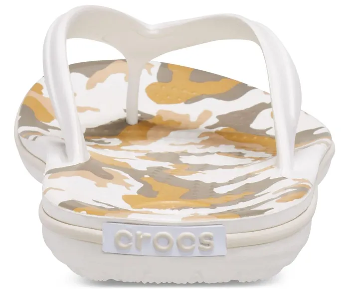Crocs Crocband Printed Flip White Multi Womens FlipFlops