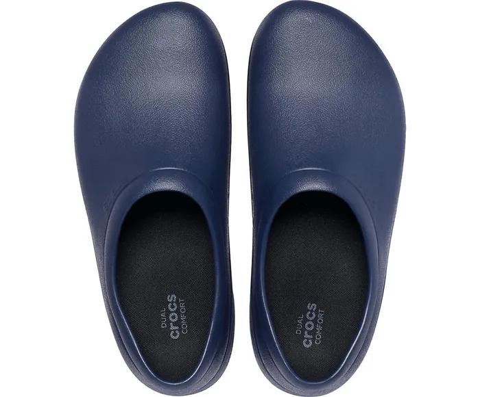Crocs Crocs OnTheClock Work SlipOn Navy WomensMens Clogs