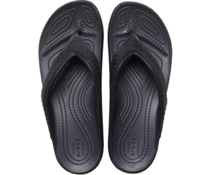 Crocs Crocs Sloane Snake Wedge Flip Black Womens FlipFlops