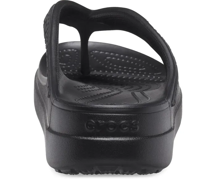 Crocs Crocs Sloane Snake Wedge Flip Black Womens FlipFlops