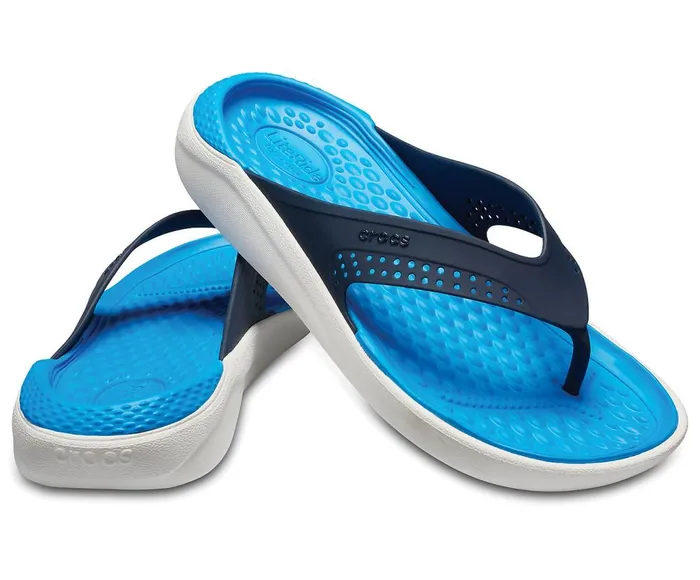 Crocs LiteRide Flip Navy White WomensMens Sandals