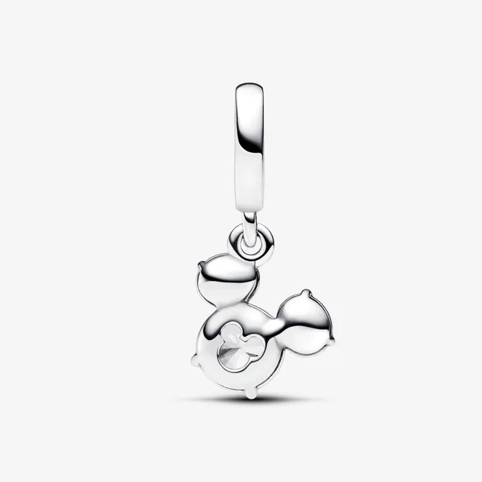 Dangle Charms Women Pandora Disney Mickey Mouse Sparkling Head Silhouette Dangle Charm