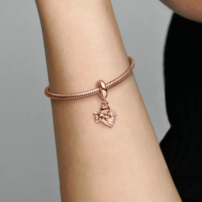 Dangle Charms Women Pandora Heart Winged Angel Dangle Charm