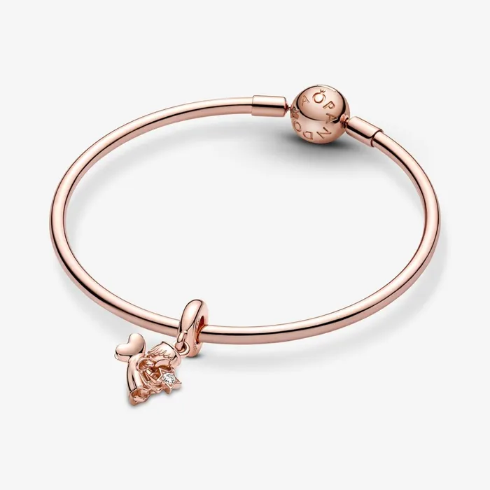 Dangle Charms Women Pandora Heart Winged Angel Dangle Charm
