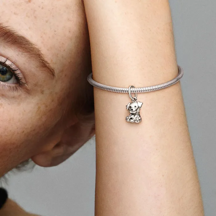 Dangle Charms Women Pandora Labrador Puppy Dog Dangle Charm