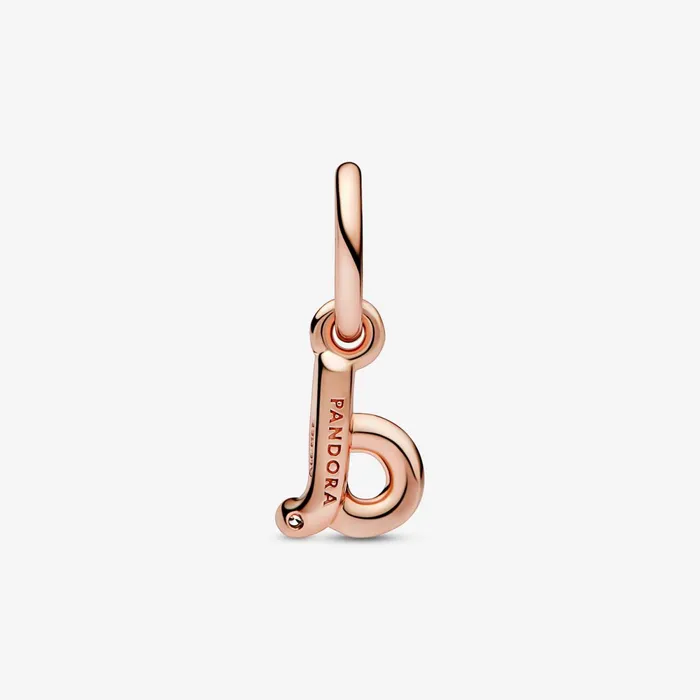 Dangle Charms Women Pandora Letter D Script Alphabet Dangle Charm