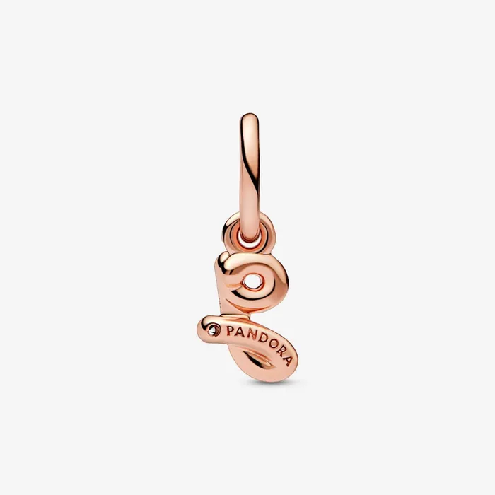 Dangle Charms Women Pandora Letter G Script Alphabet Dangle Charm