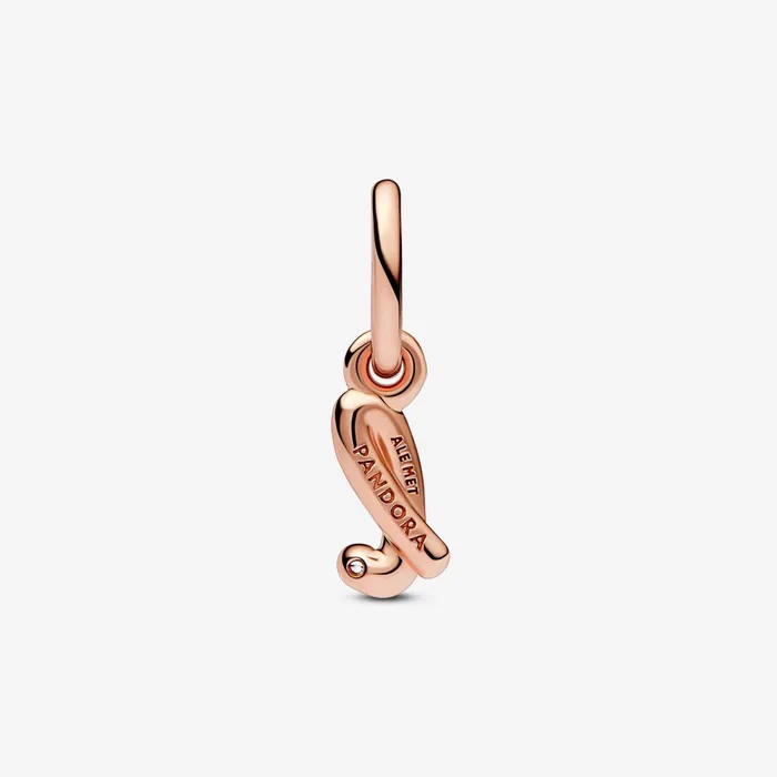Dangle Charms Women Pandora Letter L Script Alphabet Dangle Charm