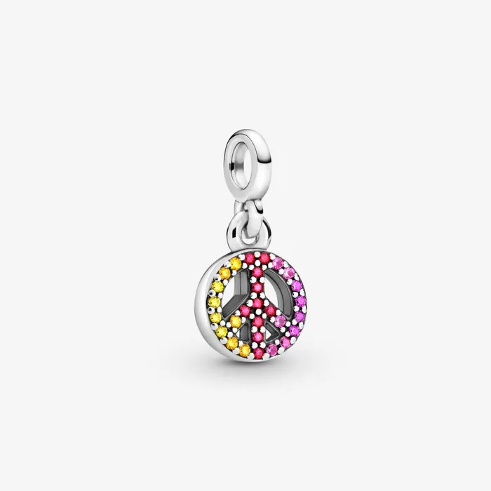 Dangle Charms Women Pandora Online ME Peace Sign Mini Dangle Charm