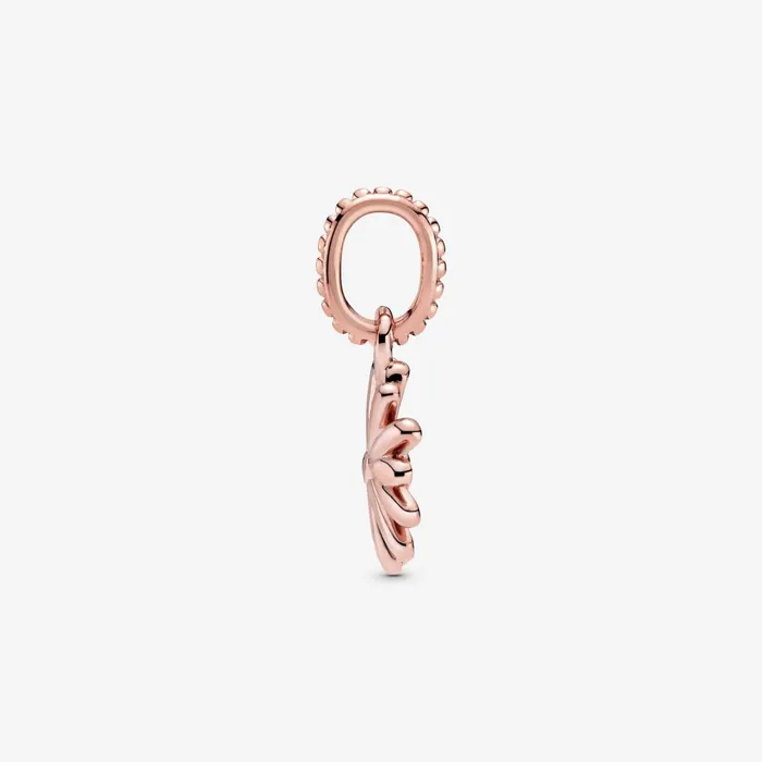Dangle Charms Women Pandora Pink Daisy Flower Dangle Charm Rose Gold Plated