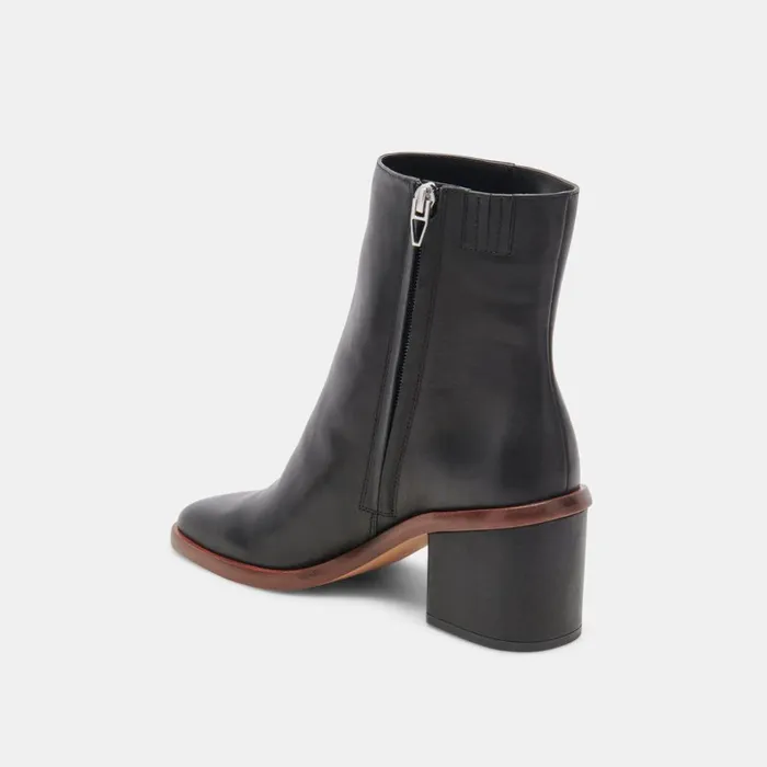 Dapper Booties Black Leather Women Dolce Vita Boots and Booties