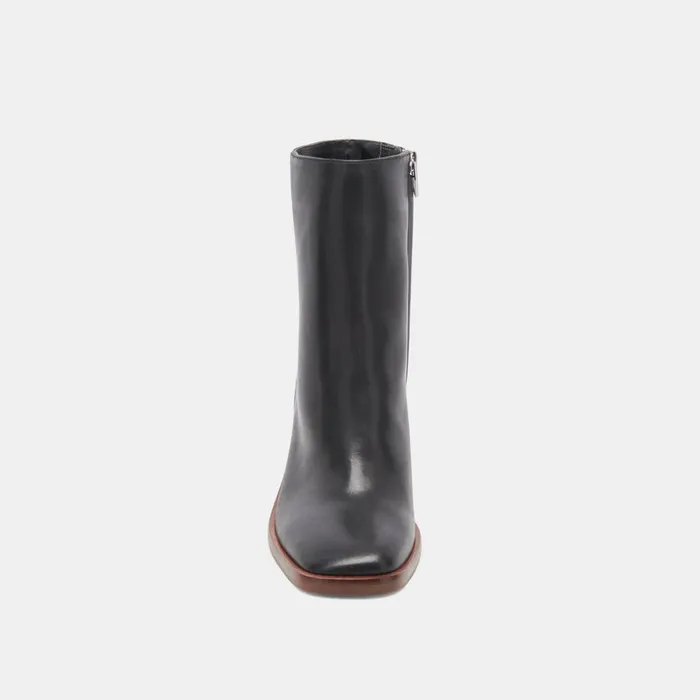 Dapper Booties Black Leather Women Dolce Vita Boots and Booties