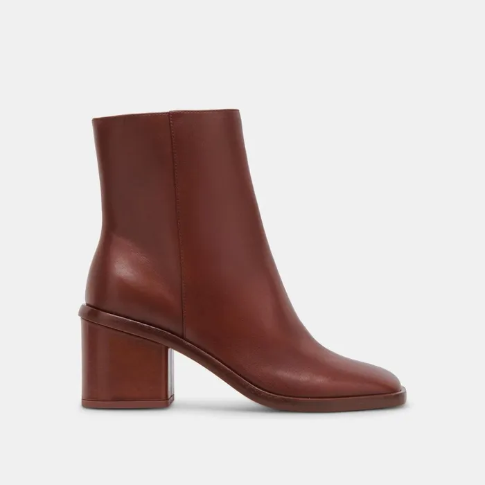 Dapper Booties Russet Leather Women Dolce Vita Boots and Booties