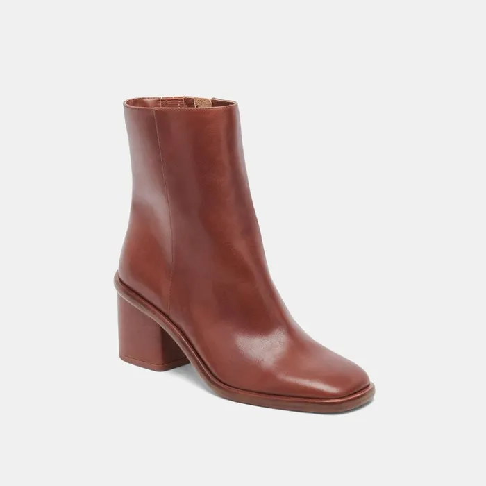 Dapper Booties Russet Leather Women Dolce Vita Boots and Booties