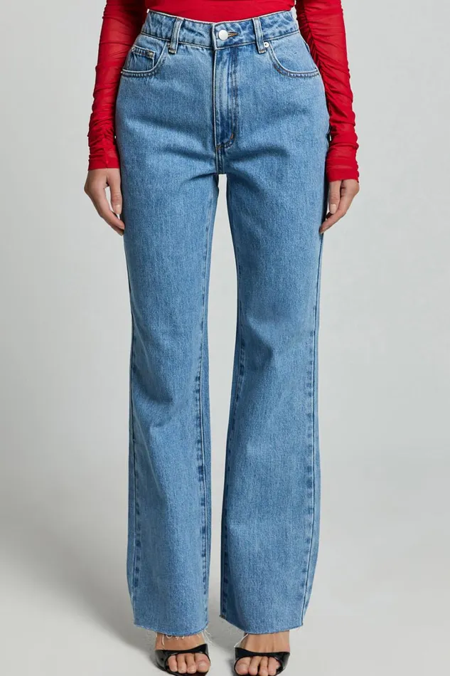 Dexter Jeans 8211 High Waisted Straight Leg Denim Jeans In Blue Women Showpo Conscious
