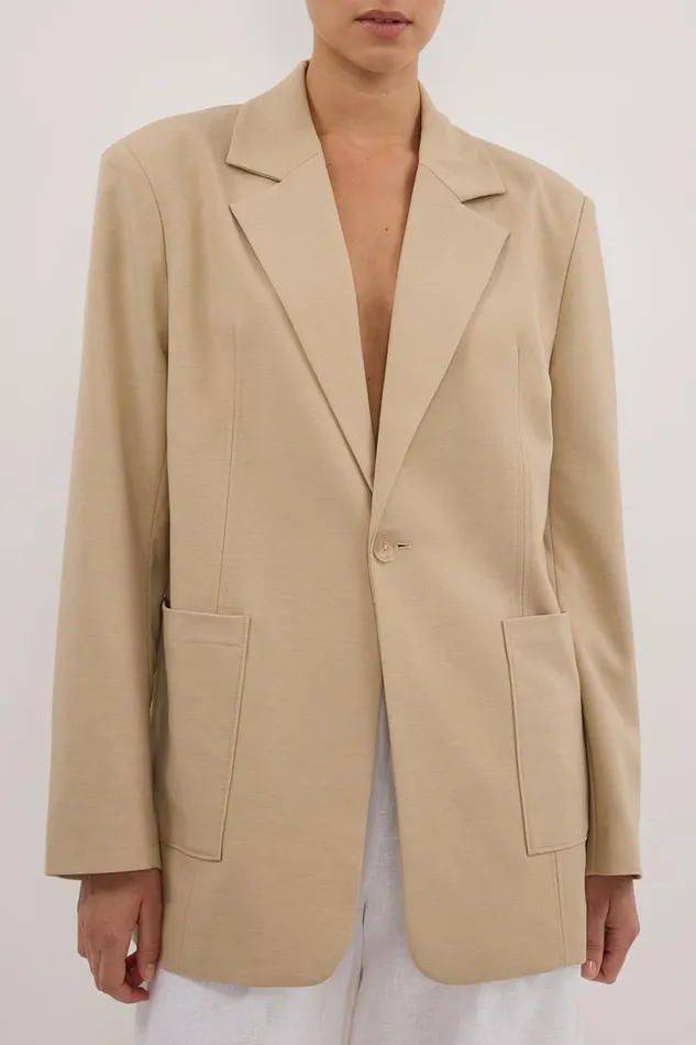 DISSH Blazers LOUIE NATURAL PATCH POCKET BLAZER 8211 Women