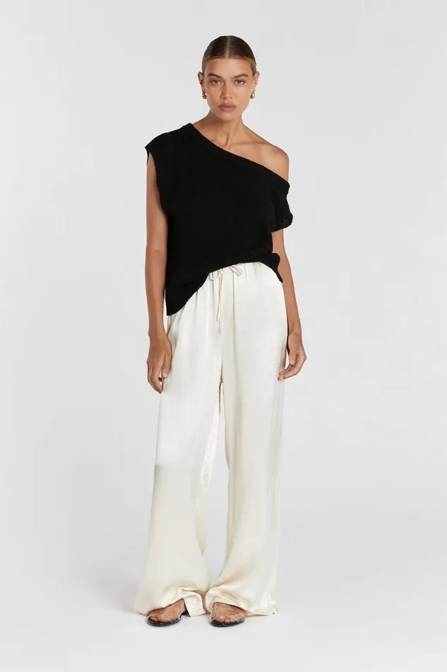 DISSH Knitted KERRY BLACK ASYM KNIT TOP 8211 Women
