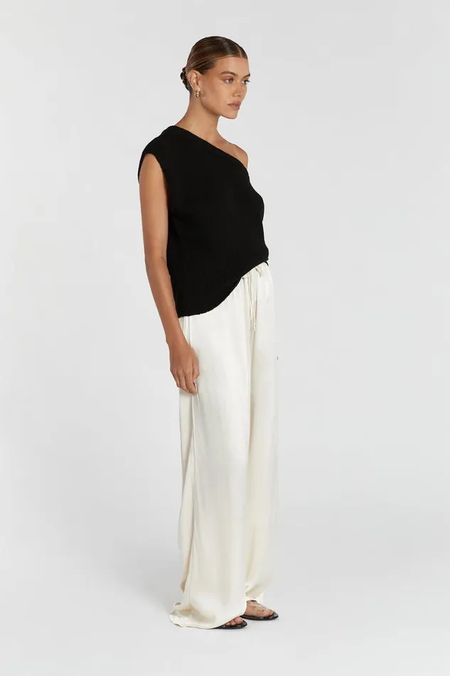 DISSH Knitted KERRY BLACK ASYM KNIT TOP 8211 Women
