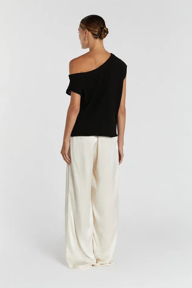DISSH Knitted KERRY BLACK ASYM KNIT TOP 8211 Women