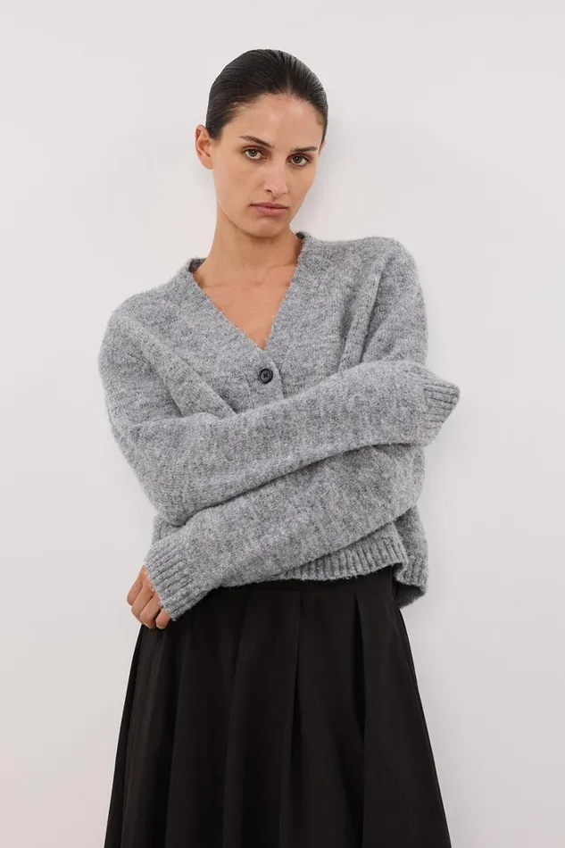 DISSH Knitted PIP SILVER MARLE KNIT CARDIGAN 8211 Women