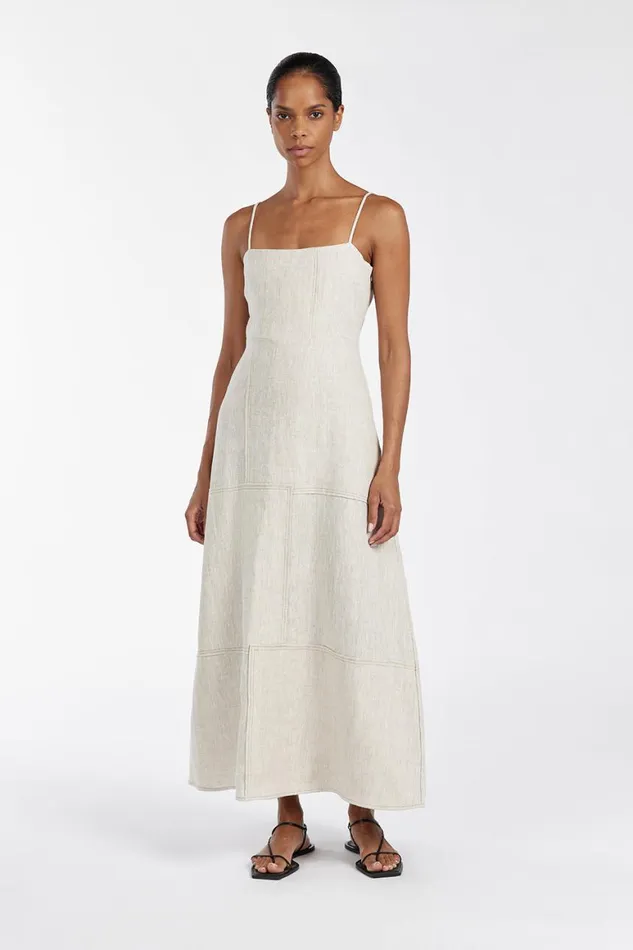 DISSH Midi Dresses CATIE NATURAL PATCHWORK MIDI DRESS 8211 Women