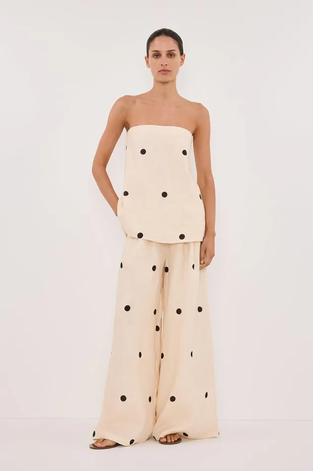 DISSH Pants BEVERLY CREAM SPOT PANT 8211 Women