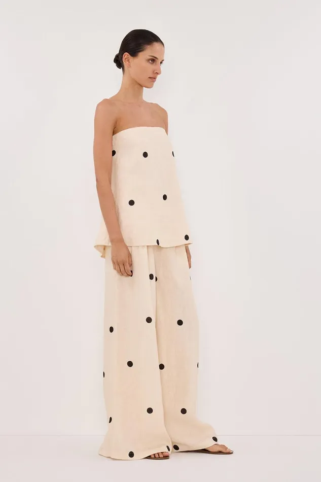 DISSH Pants BEVERLY CREAM SPOT PANT 8211 Women