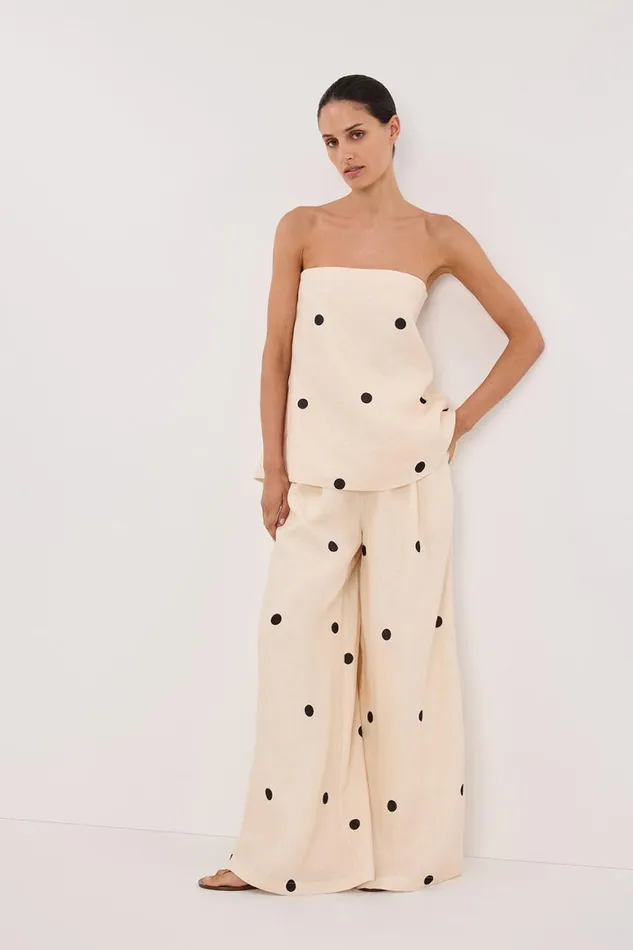DISSH Pants BEVERLY CREAM SPOT PANT 8211 Women