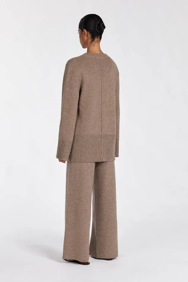 DISSH Pants CLEMENCE CHOC MARLE KNIT PANT 8211 Women